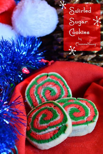 Party de Noël Cookie tourbillonné Biscuits au sucre - Momma jeunes à la maison