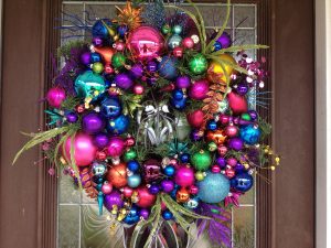Couronne de Noël, comment faire des couronnes de porte, en direct, artificielle