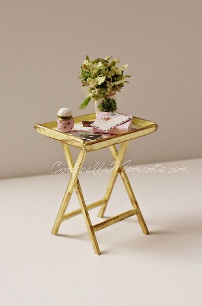 Cendrillon Moments Dollhouse Miniature Tray Table Tutorial