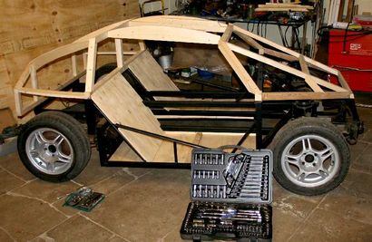 CITY SPORTS CAR COACH WORK BUILD A HOLZ HOLZ DIY ELECTRIC DUNE BUGGY GESTALTET