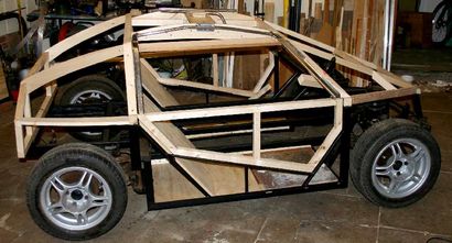 CITY SPORTS CAR COACH WORK BUILD A HOLZ HOLZ DIY ELECTRIC DUNE BUGGY GESTALTET