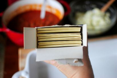 Klassische Selbst gemachte Lasagne-Rezept - einfach Scratch