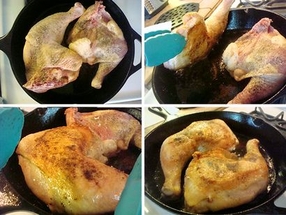 Klassisches Abendessen Pan Fried Chicken Legs