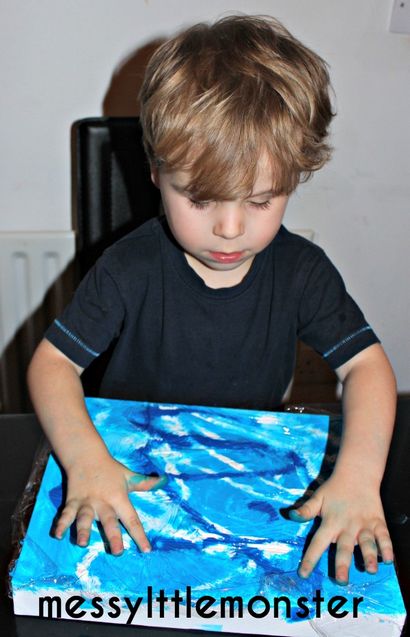 Cling Film Art - Monstre peu désordonné (désordre) Cling Film Art - Messy Little Monster