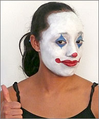 Clown Make-up Tutorial in Boston Kostüme