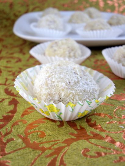 Noix de coco Ladoo-coco Laddu-coco Recette Laddoo