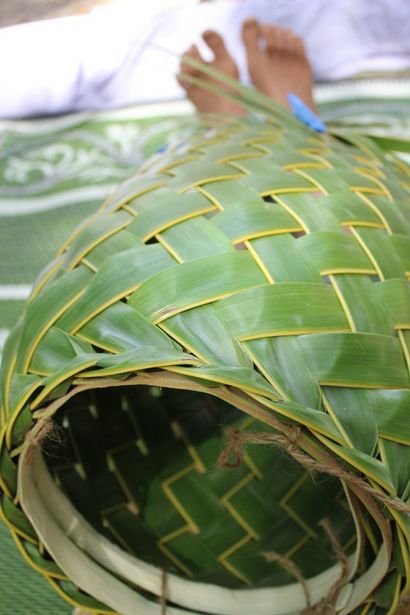 Kokospalme Weaving Dilly Beutel, Obstschale, Taro Korb, RosaLindenTree