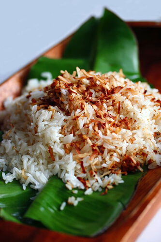 Recette de noix de coco riz - Recettes de cuisine Steamy
