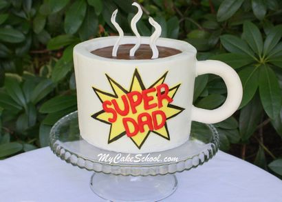 Kaffeetasse Kuchen ~ Vater - Tag der Blog-Tutorial, My Cake Schule