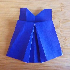 Vollständige Origami Kleid Anleitung