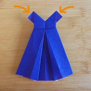 Vollständige Origami Kleid Anleitung