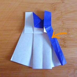 Vollständige Origami Kleid Anleitung