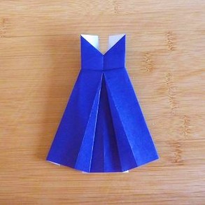 Vollständige Origami Kleid Anleitung