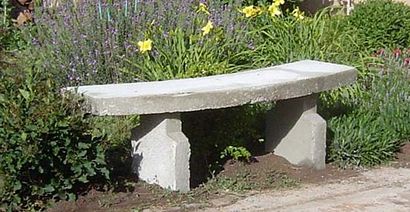 banc de jardin en béton - comment faire