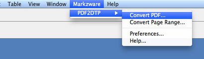 Convertir PDF à InDesign en utilisant PDF2DTP