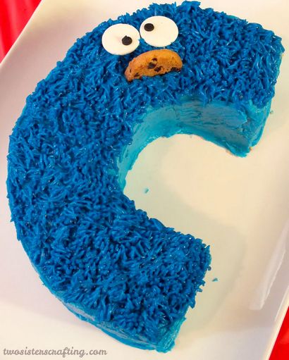 Cookie Monster Cake - Zwei Schwestern Crafting