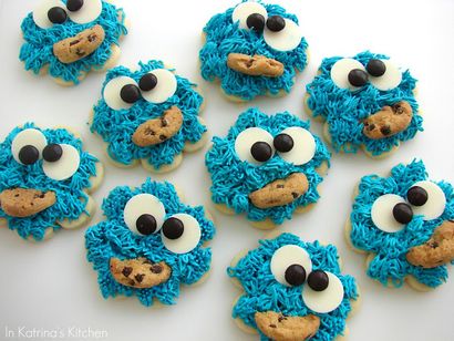 Cookie Monster-Plätzchen-Rezept und Tutorial, In Katrina - s Kitchen