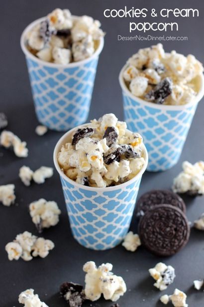 Cookies and Cream Popcorn - Dessert Jetzt, Abendessen später!