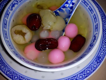 Kochvergnügen rote Datteln, Longan TANG YUAN SWEET SUPPE