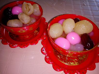 Kochvergnügen rote Datteln, Longan TANG YUAN SWEET SUPPE