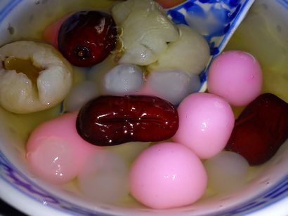 Kochvergnügen rote Datteln, Longan TANG YUAN SWEET SUPPE