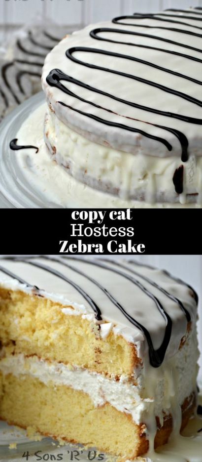 Copy Cat Hostess Zebra Cake - 4 Sons - R - Us