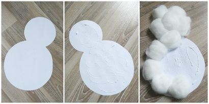 Boule de coton Bonhomme de neige Craft - Easy Peasy et Fun