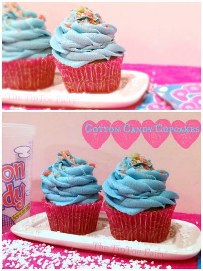 Cotton Candy Cupcakes, la fée TIPTOE