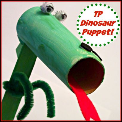 Artisanat pour enfants rouleau de papier toilette Dinosaur Marionnettes