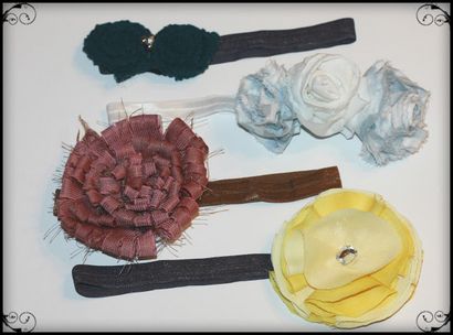 Crafty Allie Stoff Blumen und Baby-Stirnbänder