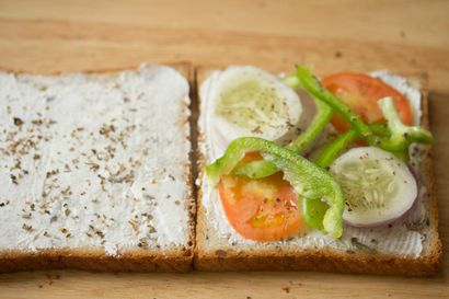 Frischkäse-Sandwich-Rezept, wie Gemüse Frischkäse-Sandwich machen
