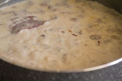 Crème de recette de la soupe aux champignons, crème de légumes recette de soupe aux champignons