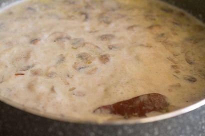Crème de recette de la soupe aux champignons, crème de légumes recette de soupe aux champignons