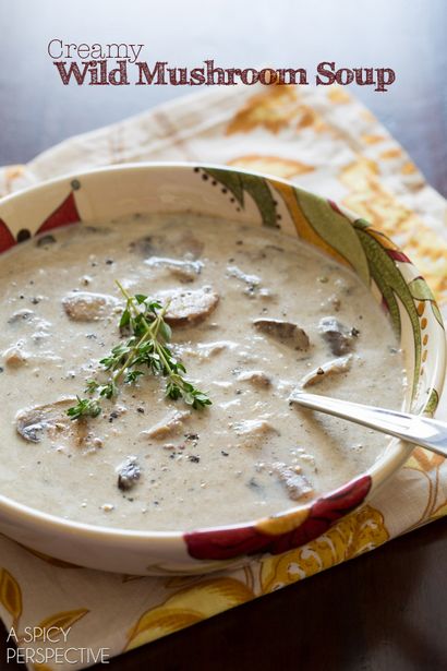 Cremige Wild Mushroom Soup - A Spicy Perspective
