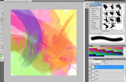 Créer un fond de peinture colorée dans Photoshop (peinture) Créer un fond de peinture colorée dans Photoshop