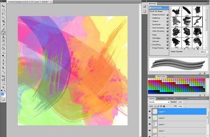 Créer un fond de peinture colorée dans Photoshop
