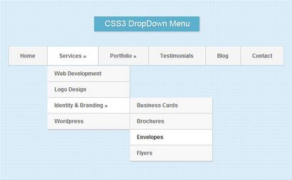 Créer un menu de navigation déroulant avec HTML5 et CSS3