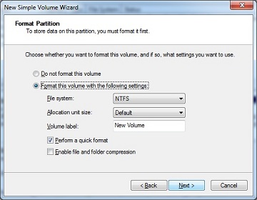 Créer une nouvelle partition sur un ordinateur Windows 7 Disque dur