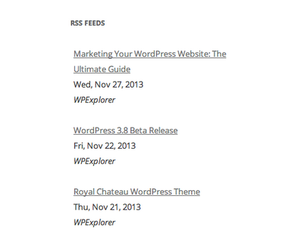 Stellen Sie einen RSS-Nachrichten-Aggregation Portal mit Wordpress