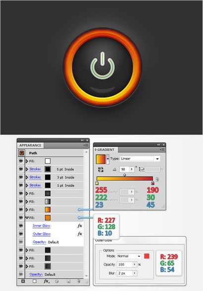 Erstellen einer einfachen Power Button in Adobe Illustrator
