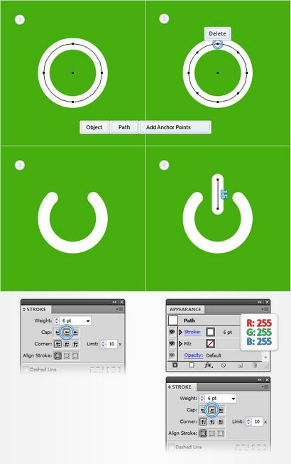 Créer un bouton d'alimentation simple dans Adobe Illustrator