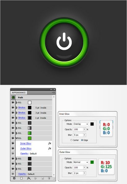 Créer un bouton d'alimentation simple dans Adobe Illustrator