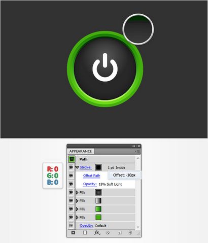 Créer un bouton d'alimentation simple dans Adobe Illustrator