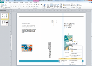 Créer un Tri-Fold Brochure En utilisant Publisher 2010, Public Library CH-UH Blog