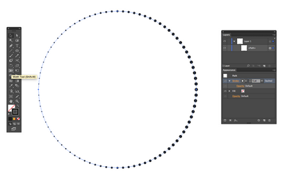 Erstellen gepunktete Kreise in Illustrator - Graphic Design Stapel von Exchange