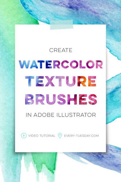 Créer Aquarelle Pinceaux texture dans Adobe Illustrator
