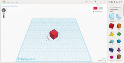 Création d'un objet 3D utilisant TinkerCAD