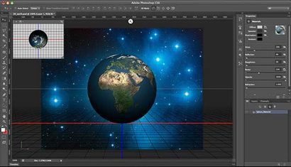 Création d'une 3D Terre tourne dans Photoshop CS6