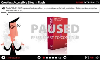 Création d'une présentation animée accessible en Flash, Adobe Developer Connection