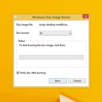 Création d'un UEFI-Linux bootable en direct DVD utilisant Windows-8